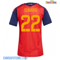 Camisa de time de futebol Espanha Pau Cubarsi #22 Replicas 1º Equipamento Feminina Mundo 2026 Manga Curta